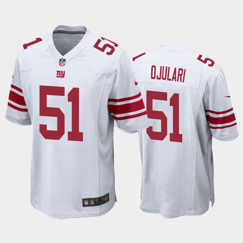 Men New York Giants 51 Azeez Ojulari Nike White Game Player NFL Jersey